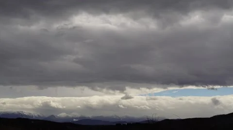 Mountain Dark Clouds Timelapse 4K Stock Footage 60218553