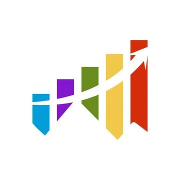 Mountain Data Analytics Chart Symbol Stock Illustration