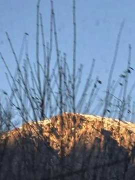 Mountain at Dawn Stock Photos