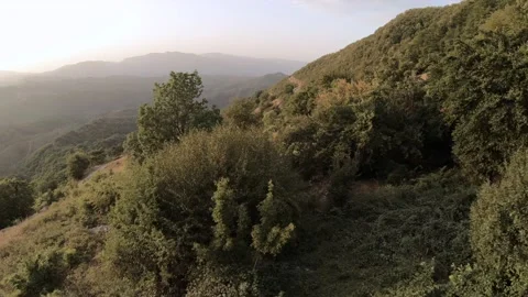 Mountain at dawn shot in FPV Stock Footage 171213923