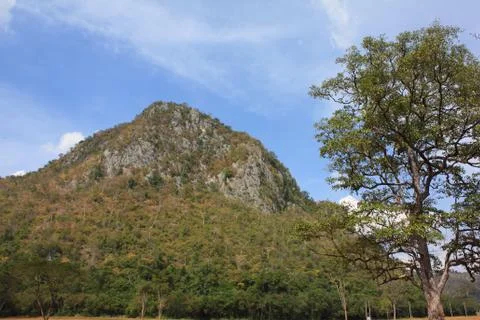 Mountain in daylight Stock Photos