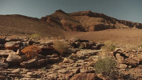 Mountain in a desert Stock Footage 73660488