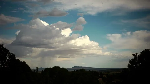 Mountain Desert Rainclouds Timelapse Vídeo Stock 102016666