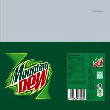 Mountain Dew Can ~ 3D Model ~ Download #89285754 | Pond5