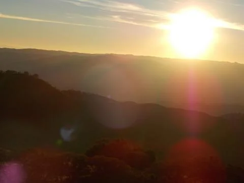 Mountain Diablo Sunset Stock Photos