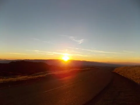 Mountain Diablo Sunset Stock Photos