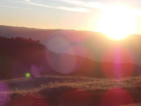 Mountain Diablo sunset Stock Photos