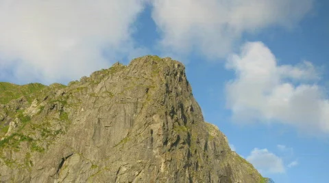 Mountain - dramatic light and clouds HD Stock Footage 367290