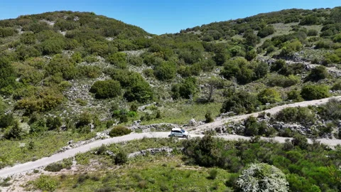 Mountain drive aerial. Stock Footage 309939325