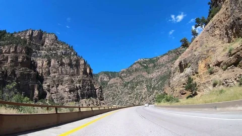 Mountain Drive Stock Footage 123560744