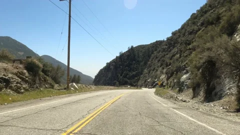 Mountain Drive POV Video stock 151564379