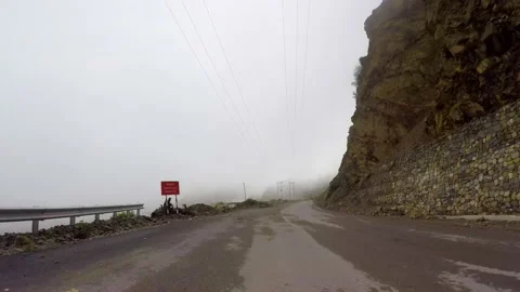 Mountain driving in uttrakhand Stock Footage 220413347
