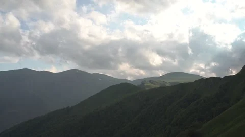 Mountain Eagle Flying Over Peaks 4K Stock Footage 64211739