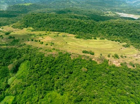 Mountain Edge Grasslands Stock Photos