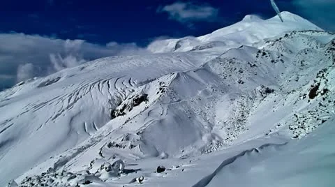 Mountain Elbrus cloud Stock-Footage 20475304