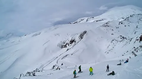 Mountain Elbrus winter Stock-Footage 20475290