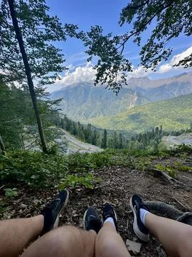 Mountain Escape View Stock Photos