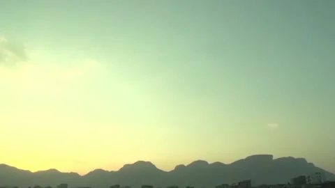 Mountain evening scenery Stock Footage 235135952