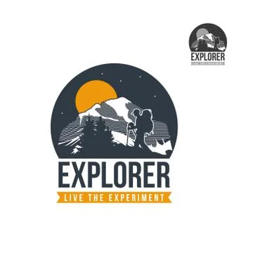 Mountain Explorer Logo Stock Illustration
