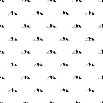 Mountain for extremal pattern seamless Stock Illustration