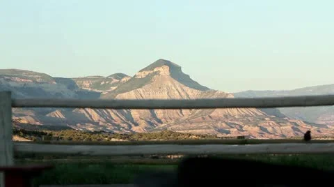 Mountain Fence Stock Footage 21231921