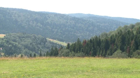 Mountain field Stock Footage 25585876