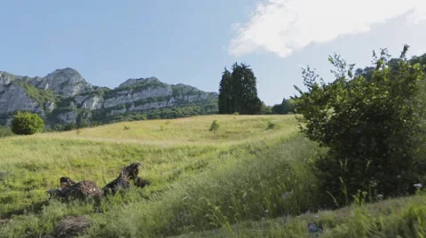 Mountain Field Landscape 01 Stock Footage 54607809