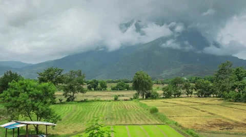 Mountain field Time lapse zoom out Stock Footage 39787575