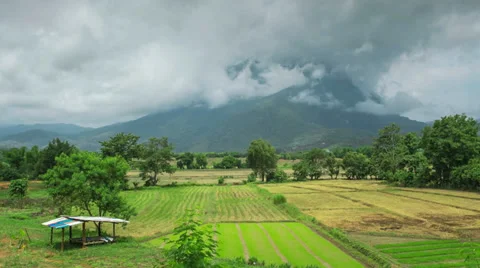 Mountain field Timelapse zoom in Stock Footage 39788223
