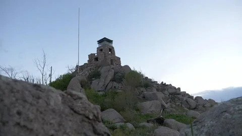 Mountain fire lookout Stock Footage 146239794