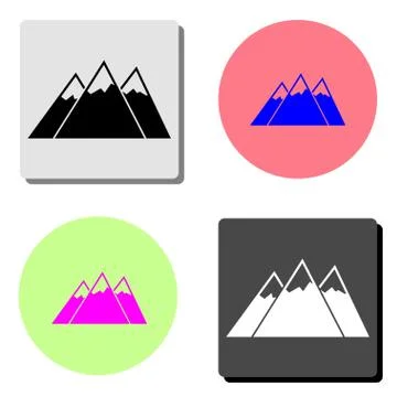Mountain. flat vector icon Stock Illustration