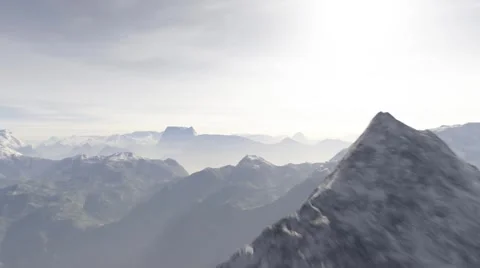 Mountain Flight Stock Footage 49195663