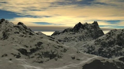 Mountain fly Stock Footage 498711