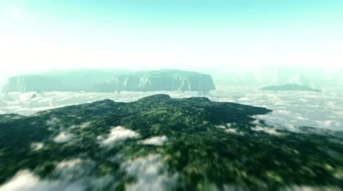 Mountain fly over Stock Footage 10887639