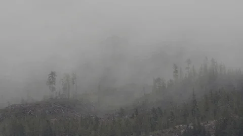 Mountain Fog Stock Footage 96199385
