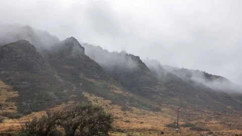 Mountain Fog Timelapse Stock Footage 91014431
