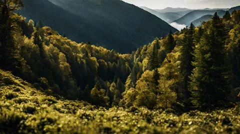 Mountain forest 3 Stock Photos
