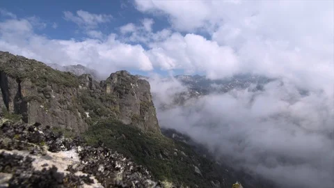 Mountain forest and cloud landscape Stock Footage 119292784