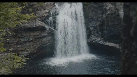 Mountain forest and waterfall Video stock 268898359
