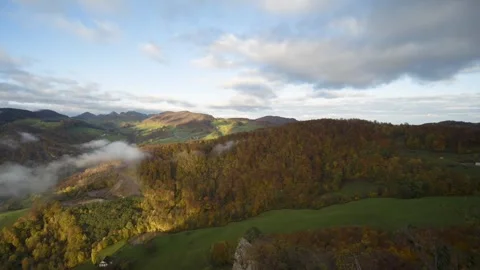 Mountain forest cloud Skyline Video stock 273698554