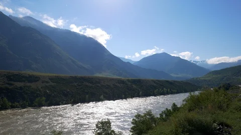 Mountain forest river Stock Footage 101880643