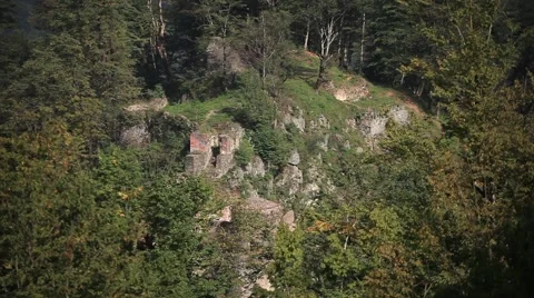 Mountain Fortress Stock Footage 61878715