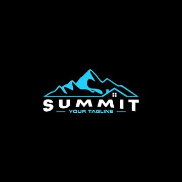 Mountain free logo vector stock. Roof abstract design concept. Stock Illustration
