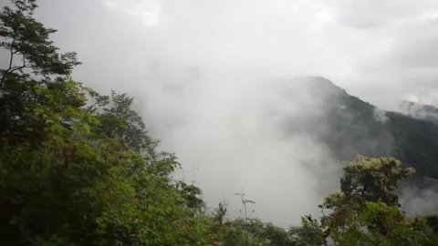 Mountain full of CLouds Stock Footage 132111180