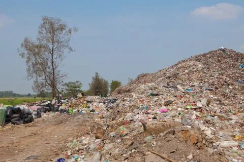 Mountain of garbage Stock Photos