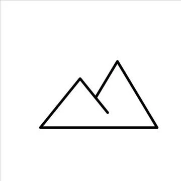 Mountain Geometry Shape for logo design vector イラスト素材