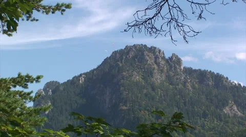 Mountain in the German Alps - Bavaria Stock Footage 33479260
