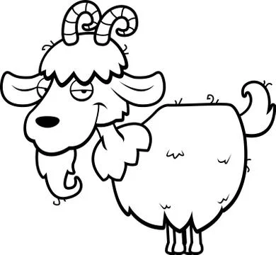 Mountain Goat Stock Illustration