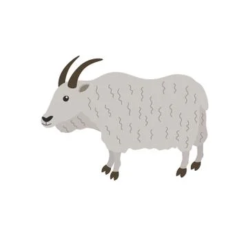 Mountain goat vector illustration Stock Illustration