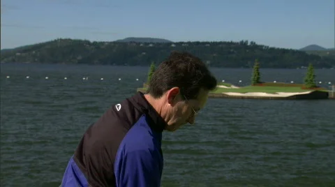 Mountain Golf Course 9 Stock Footage
